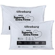 Kit 2 Travesseiros Altenburg Suporte Extra Firme 180 Fios Lavável 50cm x 70cm Branco