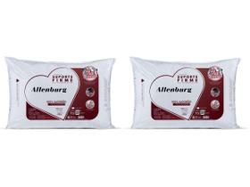 Kit 2 Travesseiros Altenburg Suporte Firme - Indicado para quem dorme de lado - Tecido Percal 180 Fios - Revestimento 100% Algodão