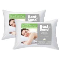 Kit 2 Travesseiros Best Sono - Fibra Siliconada - Beaf