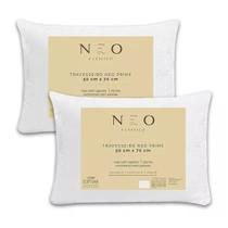 Kit 2 Travesseiros Camesa Neo Prime Ecopluma Percal 233 Fios 50x70cm Kit 2 Travesseiros Camesa Neo Prime Ecopluma Percal 233 Fios 50x70cm