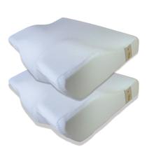 Kit 2 Travesseiros Cervical De Memory Foam Original Branco