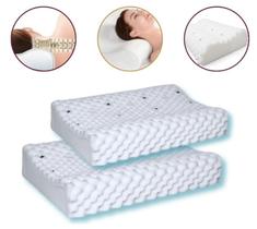 Kit 2 Travesseiros Cervical Ortopédico Magnético Dor Coluna Kit 2 Travesseiros Cervical Ortopédico Magnético Dor Coluna