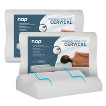 Kit 2 Travesseiros Comfort Cervical Small Espuma Viscoletastica Nasa Ortopédico Nap TRCCS Kit 2 Travesseiros Comfort Cervical Small Espuma Viscoletastica Nasa Ortopédico Nap TRCCS