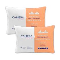 Kit 2 Travesseiros Cotton Plus Suporte Extra Firme 50 X 70cm - Camesa