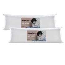 Kit 2 Travesseiros de Corpo Grande Body Pillow Microfibra Altenburg Antialérgico 130cm