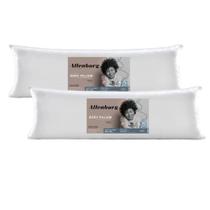 Kit 2 Travesseiros de Corpo Grande Body Pillow Microfibra Altenburg Antialérgico 130cm