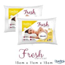 Kit 2 Travesseiros Duoflex Fresh Cervical C/ Gomos Massageadores - AT2100