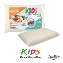 Kit 2 Travesseiros Duoflex Kids Nasa tradicional 63cm x 43cm x 8cm