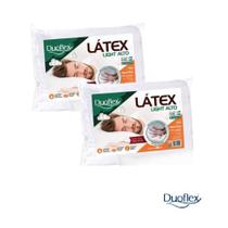 Kit 2 Travesseiros Duoflex Látex Light 50x70x16cm LP1101