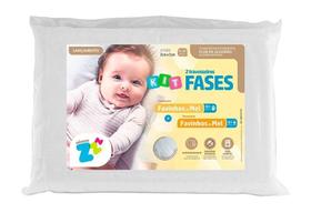 Kit 2 Travesseiros Fases Favinhos De Mel Baby Antissufocante (0-24M) - Fibrasca