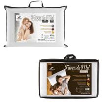 Kit 2 Travesseiros Favos de Mel - De 15cm e de 10cm de Altura Kit 2 Travesseiros Favos de Mel - De 15cm e de 10cm de Altura