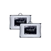 Kit 2 Travesseiros Fibra Pluma Ice 70x50 Master Comfort Kit 2 Travesseiros Fibra Pluma Ice 70x50 Master Comfort
