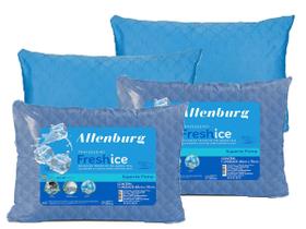 Kit 2 Travesseiros Fresh Ice Suporte Firme Altenburg Tecido de Poliamida Fria