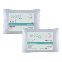 Kit 2 Travesseiros Gelatto Nasa Viscoelástico Suporte Médio 46cm x 66cm Altenburg