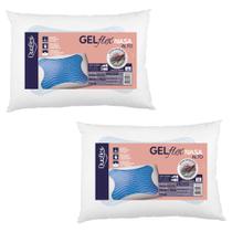 Kit 2 Travesseiros Gelflex NASA Alto P/ Dormir de Lado e Costas - Duoflex GN1100