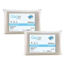 Kit 2 Travesseiros Glacier Suporte Médio 46cm x 66cm Marfim Altenburg