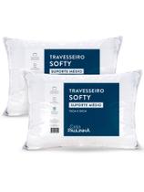 Kit 2 Travesseiros Inteligente Fibras Importada E Antialérgica Anatomico Nasa - F.V Enxovais