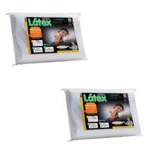 Kit 2 Travesseiros Látex Cervical - Médio