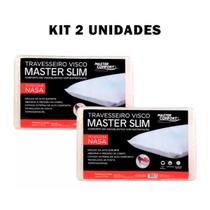 Kit 2 Travesseiros Master Confort - Antialérgico - Toque Macio