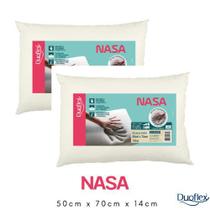 Kit 2 Travesseiros NASA 50x70 P/ Dormir de Lado e Costas - Duoflex