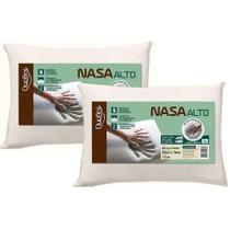 Kit 2 Travesseiros Nasa Alto Duoflex Viscoelástico