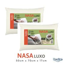 Kit 2 Travesseiros NASA Alto Luxo P/ Dormir de Lado e Costas Duoflex NN1116