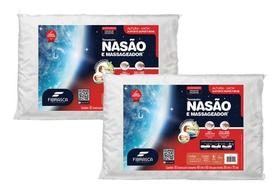 Kit 2 Travesseiros NASA Dupla Face com Massagem