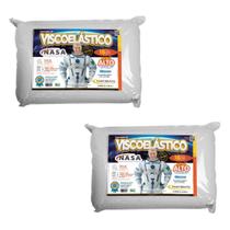 Kit 2 Travesseiros Nasa Extra Alto 18cm - Capa Com Zíper