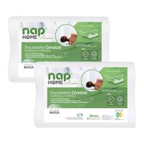 Kit 2 Travesseiros Nasa Ortopédico Cervical 50x70cm - NAP