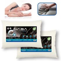 Kit 2 Travesseiros Nasa-x Alto Viscoelástico Original Duoflex Antialérgico Kit 2 Travesseiros Nasa-x Alto Viscoelástico Original Duoflex Antialérgico