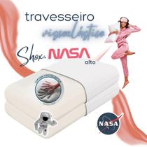 kit 2 Travesseiros NasaX Alto Viscoelástico 50x70x13cm