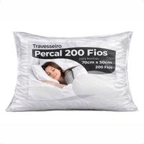 Kit 2 Travesseiros Percal 200 Fios Toque Suave Conforto 70x50 Hotel Luxo Maciez Kit 2 Travesseiros Percal 200 Fios Toque Suave Conforto 70x50 Hotel Luxo Maciez