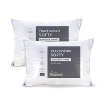 Kit 2 Travesseiros Softy Suporte Firme Kit 2 Travesseiros Softy Suporte Firme