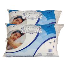 Kit 2 Travesseiros Sonho Real 48x68 Antiácaro e Antialérgico Kit 2 Travesseiros Sonho Real 48x68 Antiácaro e Antialérgico