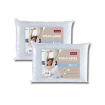 Kit 2 Travesseiros Stillo Látex Alto Orthocrin