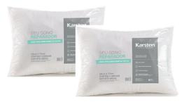 Kit 2 Travesseiros Suporte Medio Percal 180 Fios Karsten