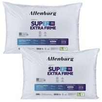 Kit 2 Travesseiros Suporte Super Extra Firme Altenburg 48x68cm Branco