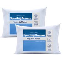 Kit 2 Travesseiros Toque de Pluma 50 x 70 Antialérgico Indeformável Kit 2 Travesseiros Toque de Pluma 50 x 70 Antialérgico Indeformável