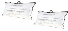 Kit 2 Travesseiros Toque de Pluma 50 x 90 Buddemeyer