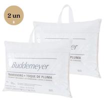 Kit 2 Travesseiros Toque De Pluma 50x70cm Algodão Buddemeyer Kit 2 Travesseiros Toque De Pluma 50x70cm Algodão Buddemeyer