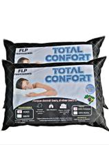 Kit 2 Travesseiros Total Confort Poliéster Plus Premium