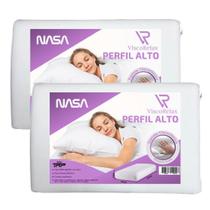 Kit 2 Travesseiros Visco Relax Perfil Alto Trp Imports 60x14x40cm Kit 2 Travesseiros Visco Relax Perfil Alto Trp Imports 60x14x40cm
