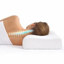 Kit 2 Travesseiros Viscoelástico Cervical D40 Ortopédico Anatômico 48x68cm Altura entre 12 e 14cm Antialérgico com Capa Removível