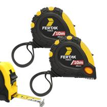 Kit 2 Trenas 10 Metros Fita Métrica Com Trava De Segurança