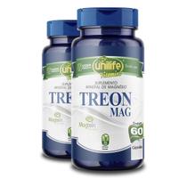 Kit 2 Treon Mag Magnésio Treonato Unilife 60 Cápsulas