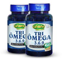 Kit 2 Tri Ômega (Ômega 3, 6 e 9) Unilife 60 cápsulas