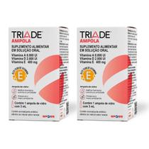 Kit 2 Triade Gross Suplemento Alimentar em Solução Oral Vitaminas A D E, 3ml