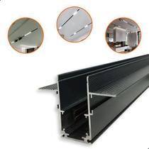 Kit 2 Trilho Magnético Embutido No Frame + Emenda Junção 48v
