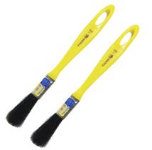 Kit 2 Trincha Tigre 519 1/2" Cerda Preta Esmalte Óleo Madeira Metais Kit 2 Trincha Tigre 519 1/2" Cerda Preta Esmalte Óleo Madeira Metais