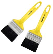 Kit 2 Trincha Tigre 519 3" Polegadas Cerda Preta Esmalte Óleo Madeira Metais Kit 2 Trincha Tigre 519 3" Polegadas Cerda Preta Esmalte Óleo Madeira Metais